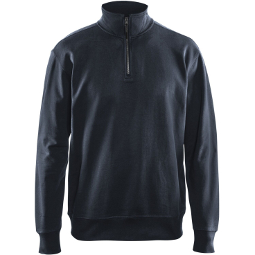 Blakläder Sweatshirt mit Half-Zip 3369, French Terry 100% Baumwolle, blau, Größe S S - Bild-Darstellung des Produktes 1