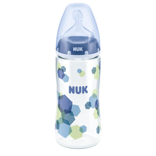 NUK First Choice+ Polyamid Babyflasche mit Silikon-Ventilsauger