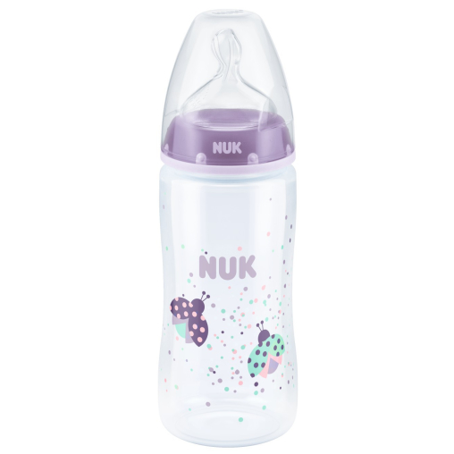 NUK First Choice+ Polypropylen Babyflasche m.Silikon-Ventilsauger