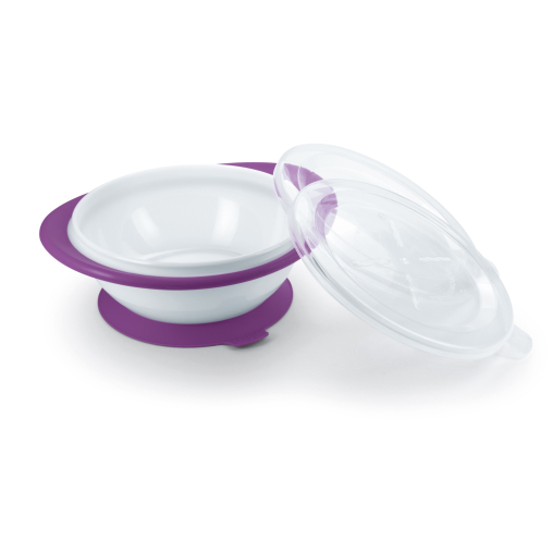NUK Easy Learning Ess-Lern-Schale mit 2 Deckeln