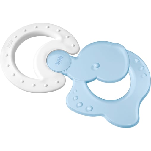 NUK Kühlbeißring-Set mit Elefant, 2-teilig