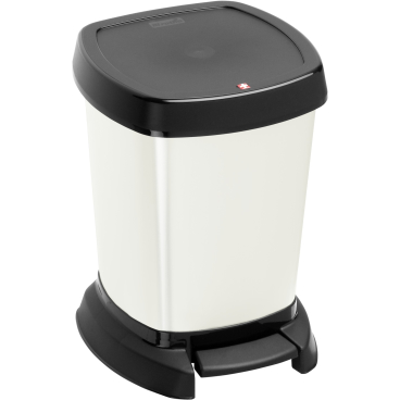Rotho Kosmetikeimer PASO, 6 Liter Farbe: schwarz/ cool white - Bild-Darstellung des Produktes 1