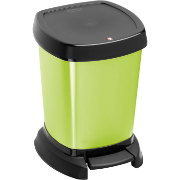 Rotho Kosmetikeimer PASO, 6 Liter Farbe: schwarz/ limettengrün - Bild-Darstellung des Produktes 1