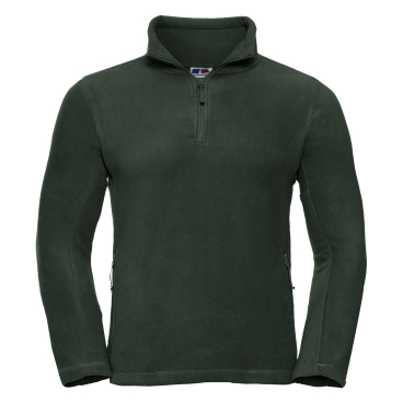 Russell Herren Outdoor Fleecepullover mit Reißverschluss am Kragen - Flaschengrün L - Bild-Darstellung des Produktes 1