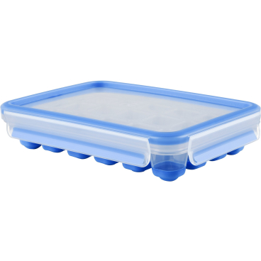 EMSA Clip & Close Eiswürfelbox – Box für 24 Eiswürfel mit einfacher Einzelentnahme