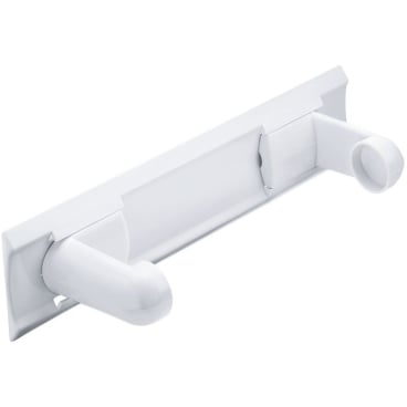 Rotho BASIC Küchenrollenhalter, weiß – Maße: 340 x 80 x 100 mm