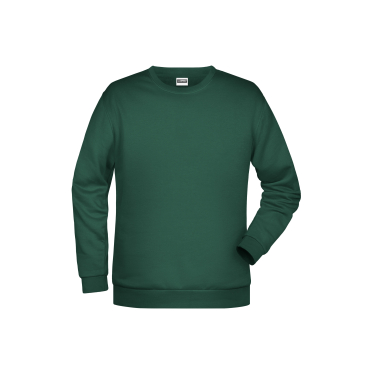 atlas Herren Basic Sweatshirt JN974 – Raglan, 280 g/m², OEKO-TEX, dunkelgrün M - Bild-Darstellung des Produktes 1