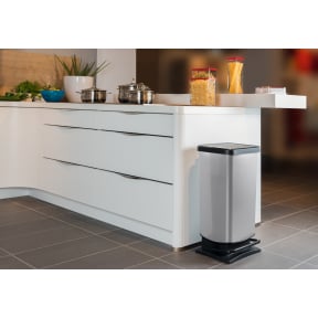 Rotho Treteimer PASO, 40 Liter Farbe: schwarz/ silber metallic kaufen