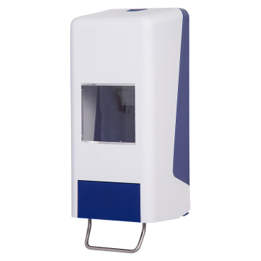 Softflaschenspender, Stabile Ausführung, Glasfaserverstärkt Farbe: blau-weiß - Bild-Darstellung des Produktes 1