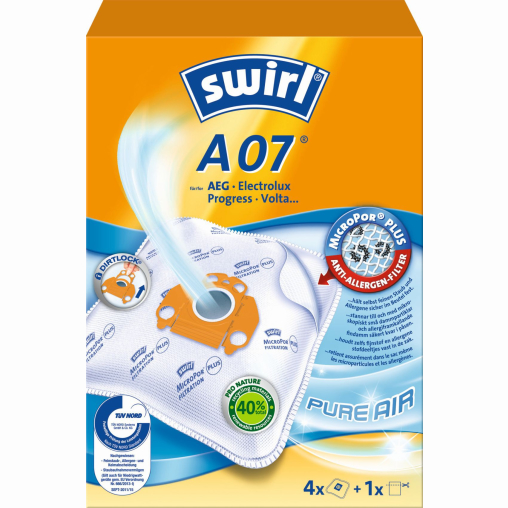 Swirl A 07 MicroPor® AirSpace Staubsaugerbeutel