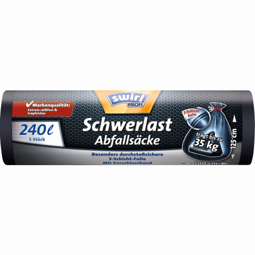 Swirl PROFI Schwerlast-Abfallsäcke