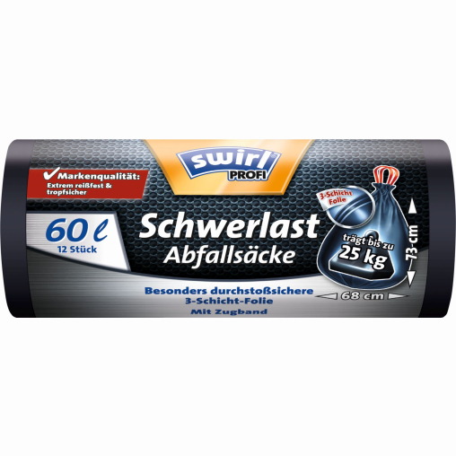 Swirl PROFI Schwerlast-Abfallsäcke