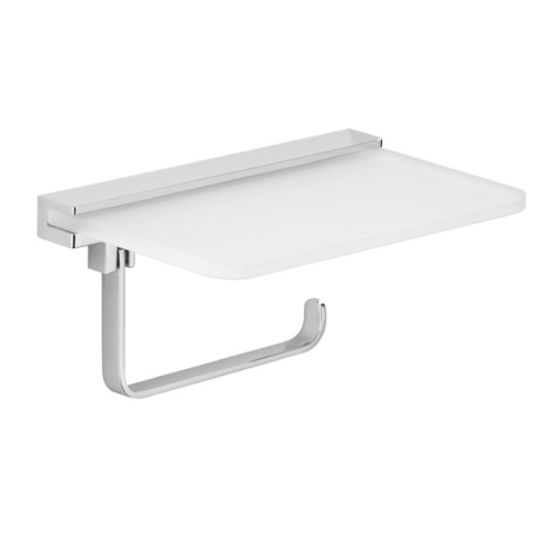 AVENARIUS Universal Toilettenpapierhalter mit Glasablage