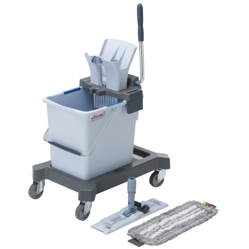 Vileda Prof UltraSpeed Pro Starter Set Einfachfahreimer Trio