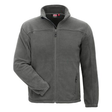 Nitras Fleecejacke MOTION TEX PLUS – 100% Polyester, Regular-Fit, YKK-Reißverschluss, grau Farbe: grau, Größe: L - Bild-Darstellung des Produktes 1