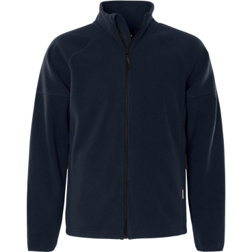 Fristads Fleecejacke 1499 FLE Alnaryd – Polyester-Fleece 280 g/m², Raglanärmel, verlängerter Rücken Farbe: dunkelblau, Größe: S - Bild-Darstellung des Produktes 1