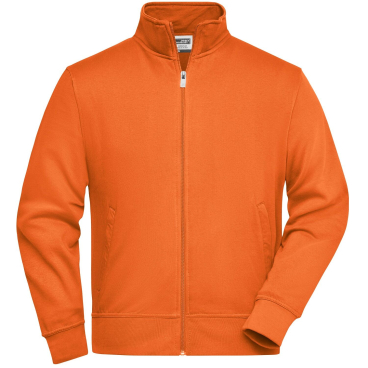 Daiber Workwear-Sweatjacke JN836, Orange, 3XL — 70% Baumwolle, 290 g/m² Farbe: orange, Größe: 3XL - Bild-Darstellung des Produktes 1