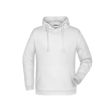atlas Herren Basic Hoody JN796 – Kapuzenpullover, 80% Baumwolle/20% Polyester, weiß 4XL - Bild-Darstellung des Produktes 1