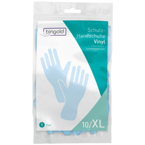 BINGOLD Schutzhandschuhe Vinyl, blau
