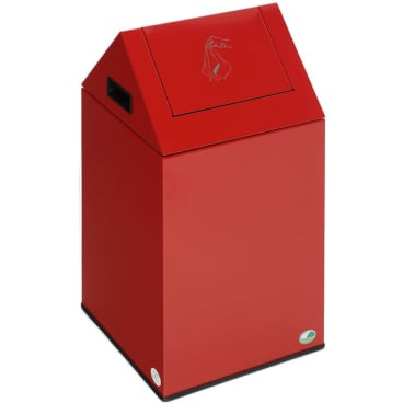 VAR Putzwollkasten PWK 40 S mit Pendelklappe Farbe: rot - Bild-Darstellung des Produktes 1