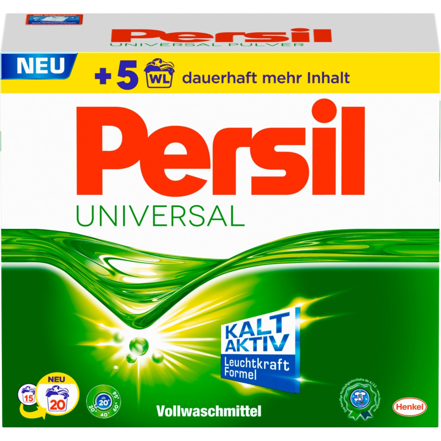Persil Universal Pulver Vollwaschmittel, 1,3 kg Packung für ca. 20