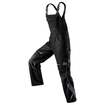 Kübler Latzhose PULSSCHLAG – leichte Ripstop-Arbeitshose mit CORDURA-Verstärkungen, knieschutzfähig (EN 14404) Farbe: schwarz/anthrazit, Größe: 42 - Bild-Darstellung des Produktes 1