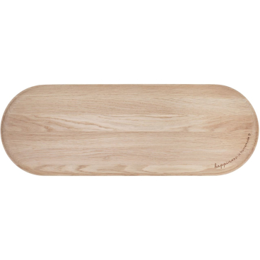 Eulenschnitt Holz-Tablett "Happiness" aus Eiche. Happiness - Bild-Darstellung des Produktes 1