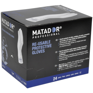 Matador® Professional Mehrweghandschuh Naturlatex 1 Karton = 20 Packungen = 480 Paar, Größe 8 - Bild-Darstellung des Produktes 1