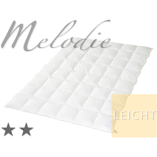 "Melodie", Daunendecke mit böhmischen Landdaunen