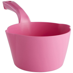 Vikan GmbH Vikan Rundschöpfkelle, 1 Liter, Für das genaue Abmessen von Zutaten, Farbe: pink 56811