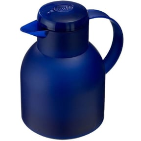 EMSA SAMBA Isolierkanne, 1 Liter – Farbe: blau transluzent