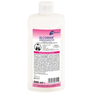 Meditrade ALCOMAN® Händedesinfektionsmittel 500 ml - Flasche - Bild-Darstellung des Produktes 1