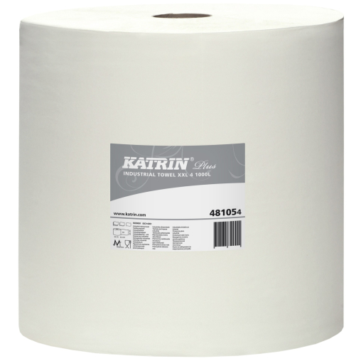 KATRIN Putztuchrolle XXL, 38x36 cm, 4-lagig, hochweiß