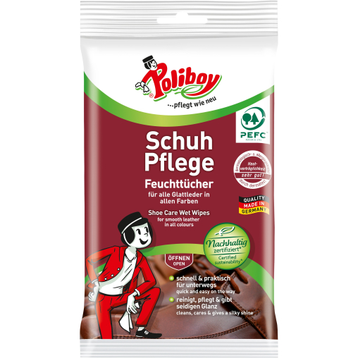 POLIBOY Schuh Pflege Feuchttücher