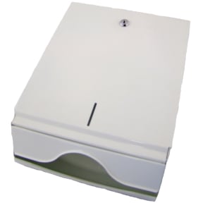 Handtuchpapierspender Metall – Maße: B27,5 x H35 x T12,5 cm, ca. 500 Blatt