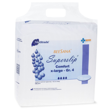Beesana® Superslip Classic Inkontinenzslip Größe 3, Large, HBU: 115-150 cm, 2600 ml, 1 Packung = 15 Stück - Bild-Darstellung des Produktes 1