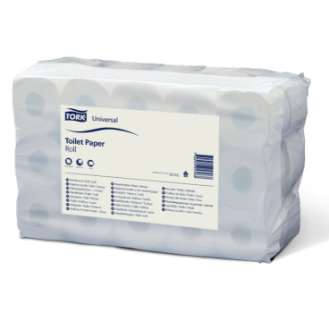 Tork Kleinrollen Toilettenpapier T4 Universal, 2-lagig, weiß 1 Paket = 30 Rollen x 400 Blatt = 12.000 Blatt - Bild-Darstellung des Produktes 1