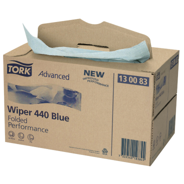 Tork Advanced Wischtuch 440, Handybox, blau, W7 1 Box = 200 Tücher - Bild-Darstellung des Produktes 1