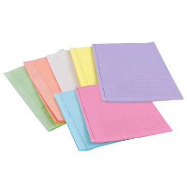 Teqler Dentalservietten, 45 x 33 cm, 2-lagig 1 Karton = 500 Stück, Farbe: weiß - Bild-Darstellung des Produktes 1