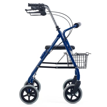 Teqler Rollator, klappbare Sitzfläche 1 Stück, Farbe: blau - Bild-Darstellung des Produktes 1