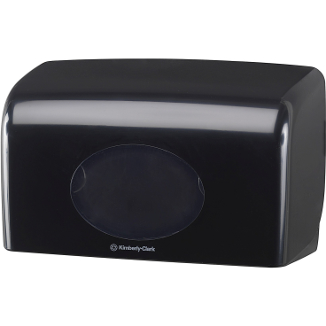 Kimberly-Clark Aquarius Toilettenpapier- Spender, schwarz Maße: 18 x 29,8 x 12,8 cm - Bild-Darstellung des Produktes 1