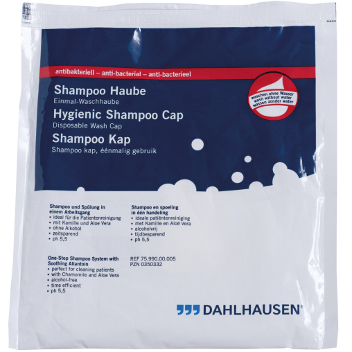 Dahlhausen "Waschen ohne Wasser" Shampoo-Haube antibakteriell
