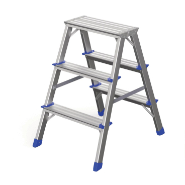 Werner Stufenstehleiter zweiseitig begehbar 2x3 Stufen 1 Stück - Bild-Darstellung des Produktes 1