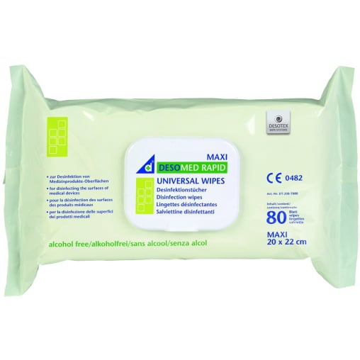 DESOMED RAPID UNIVERSAL MAXI WIPES Desinfektionstücher