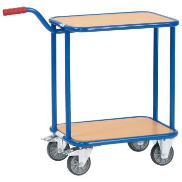 Forum Griffroller KF33 Holzboden 250 kg 2 Etagenböden TPE Rad 125 mm Forum Griffroller KF33 Holzboden 250 kg 2 Etagenböden TPE Rad 125 mm - Bild-Darstellung des Produktes 1