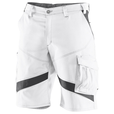 Kübler ACTIVIQ Shorts – leichte Arbeitsshorts, 65% Polyester/35% Baumwolle, reflektierend, Weiß/Grau 52 - Bild-Darstellung des Produktes 1
