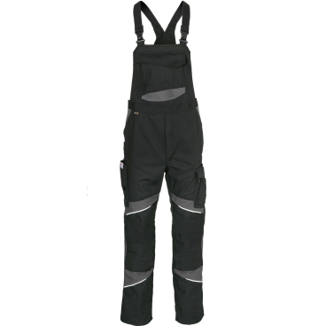 Kübler Latzhose ACTIVIQ cotton+ – robuste Arbeits-Latzhose, 65% Baumwolle, schwarz/grau 26 - Bild-Darstellung des Produktes 1