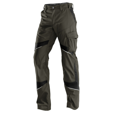 Kübler Bundhose ACTIVIQ, Gr. 28 – leichtes Mischgewebe 65/35, 270 g/m², ergonomisch, reflektierend (grün/schwarz) 28 - Bild-Darstellung des Produktes 1