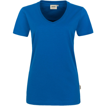 HAKRO Damen V-Shirt PERFORMANCE 181 – tailliert, MikraLinar 50/50, 160 g/m², ISO 15797, Öko‑Tex Farbe: royal, Größe: 3XL - Bild-Darstellung des Produktes 1