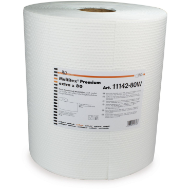 Multitex-Rolle Premium Extra z 80 Wischtücher 1 Rolle = 475 Abrisse zu je 34 x 32 cm, weiß - Bild-Darstellung des Produktes 1